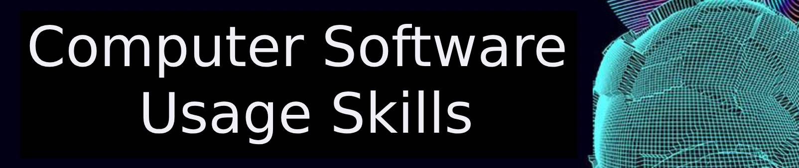 Computer Software Usage Skills 1/68